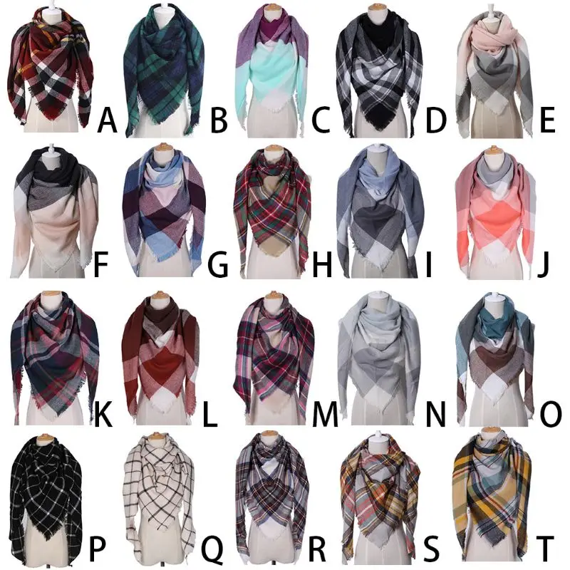 Women Winter Warm Triangles Scarf Vintage Plaid Lattice Printed Large Long Shawl Wraps Cashmere Feel Knitted Blanket With Tassel
Women Winter Warm Triangles Scarf Vintage Plaid Lattice Printed Large Long Shawl Wraps Cashmere Feel Knitted Blanket With Tassel