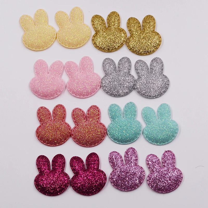 Multicolors Shiny Rabbit head Shape Patches 3x3.5cm 80pcs/Lot Padded Appliques DIY Children Hair Accessories
Multicolors Shiny Rabbit head Shape Patches 3x3.5cm 80pcs/Lot Padded Appliques DIY Children Hair Accessories