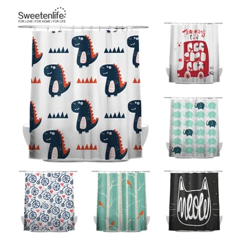 Sweetenlife 180x180cm Cute Animal Bath Curtain Cartoon Bike Waterproof Curtain 100% Polyester Shower Curtains Drop Shipping
Sweetenlife 180x180cm Cute Animal Bath Curtain Cartoon Bike Waterproof Curtain 100% Polyester Shower Curtains Drop Shipping