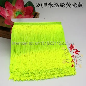10 meters 20 CM long light Fluorescent yellow tassel border polyester lace bow tie Latin skirt stage
10 meters 20 CM long light Fluorescent yellow tassel border polyester lace bow tie Latin skirt stage