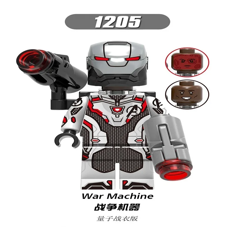 Single Sale X1205 Quantum Warfare Edition War Machine Avengers 4 Action Figures Building Blocks Bricks legoing Minifigured
Single Sale X1205 Quantum Warfare Edition War Machine Avengers 4 Action Figures Building Blocks Bricks legoing Minifigured