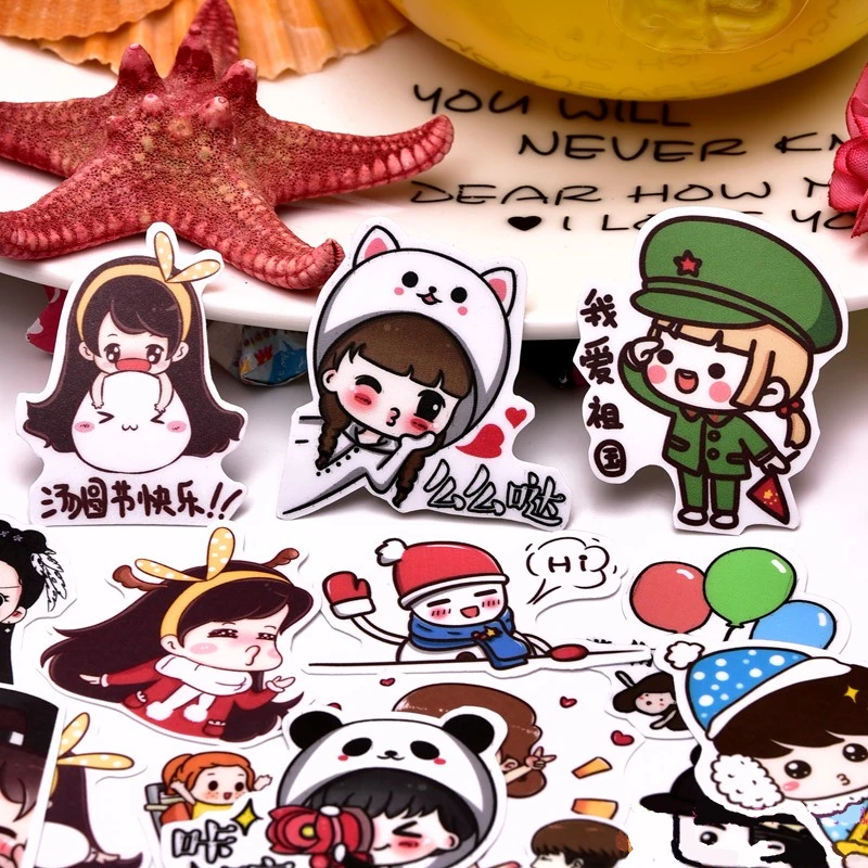 39/45pcs Cute Self-made boys and girls Stickers /Decorative Scrapbooking Sticker decoration /for DIY Sticker on Laptop Bicycle
39/45pcs Cute Self-made boys and girls Stickers /Decorative Scrapbooking Sticker decoration /for DIY Sticker on Laptop Bicycle
