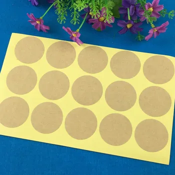 Wholesale 4cm round blank stickers kraft paper label adhesive labels envelope seals food label bakery cookie stickers printing 
Wholesale 4cm round blank stickers kraft paper label adhesive labels envelope seals food label bakery cookie stickers printing