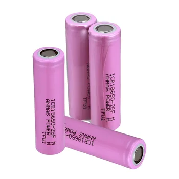 Anmas Power 3.7V 18650 Rechargable Batteries 2600mA ICR18650-26F 18650 Battery Pink Flat Top lithium battery
Anmas Power 3.7V 18650 Rechargable Batteries 2600mA ICR18650-26F 18650 Battery Pink Flat Top lithium battery