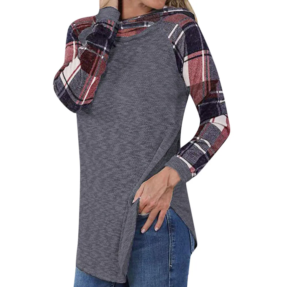 Feitong Womens Plaid Sweatshirts Hoodies Ladies Causal Plaid Shirts Tunic Long Sleeve Hooded Pullover Sweatshirt sudadera mujer
Feitong Womens Plaid Sweatshirts Hoodies Ladies Causal Plaid Shirts Tunic Long Sleeve Hooded Pullover Sweatshirt sudadera mujer