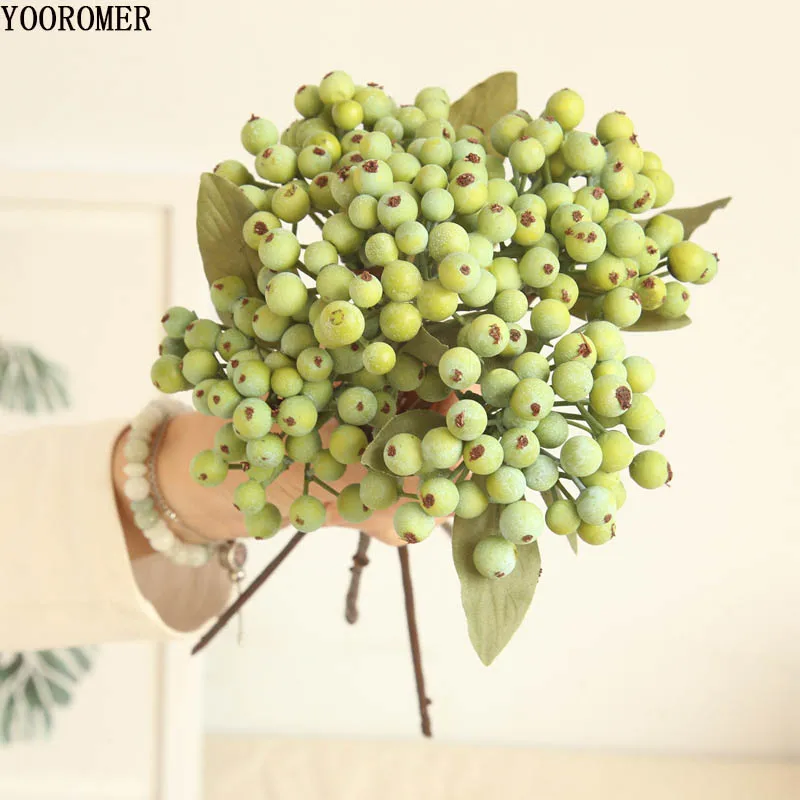 YOOROMER 1pcs Wedding Decoration Artificial Flowers Berry Simulation Flowers Latex Real Touch Fruits Home Decoration Plants
YOOROMER 1pcs Wedding Decoration Artificial Flowers Berry Simulation Flowers Latex Real Touch Fruits Home Decoration Plants