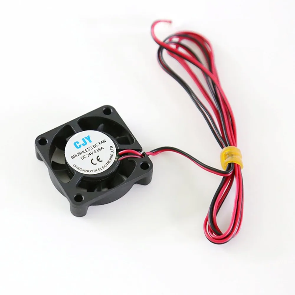 DC 24V Мини Бесщеточный вентилятор охлаждения 2pin для 3D принтера процессор GPU