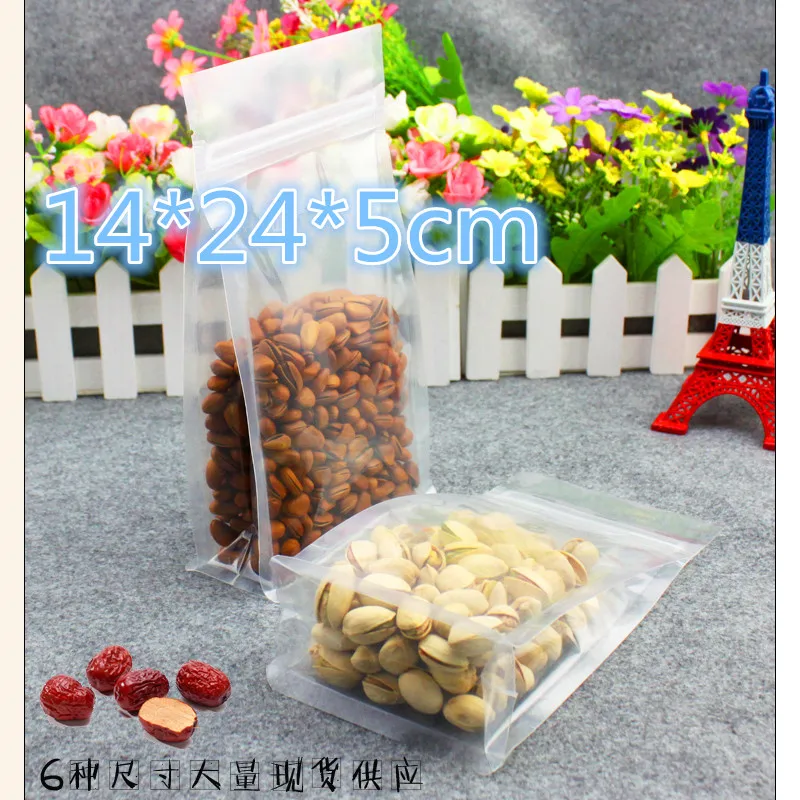 14*24*5cm 50Pcs/Lot Stand Up Clear Poly Zipper Flat Bottom Organ Bags For Bean Red Dates Package Heat Seal Valve Packing Bags
14*24*5cm 50Pcs/Lot Stand Up Clear Poly Zipper Flat Bottom Organ Bags For Bean Red Dates Package Heat Seal Valve Packing Bags