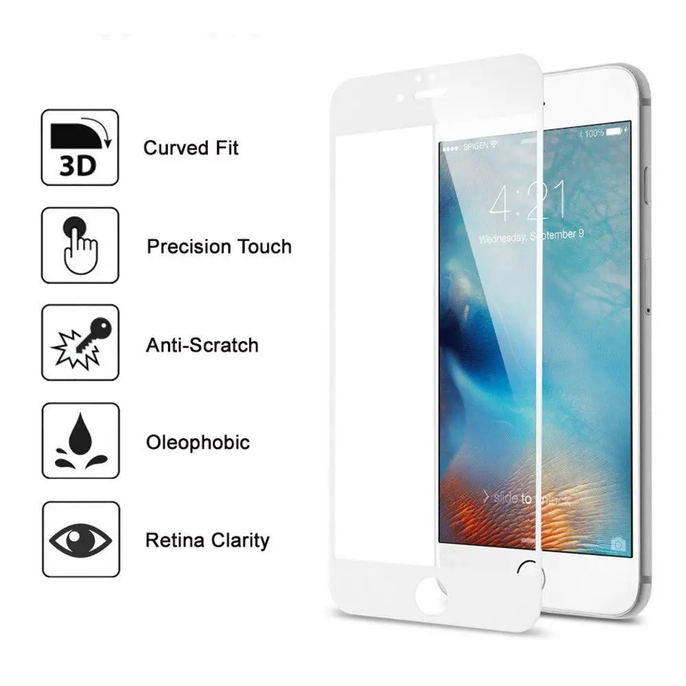 Tempered Glass Screen Protector HD For iphone 6 s6 plus , for iphone 7 8 plus white
Tempered Glass Screen Protector HD For iphone 6 s6 plus , for iphone 7 8 plus white