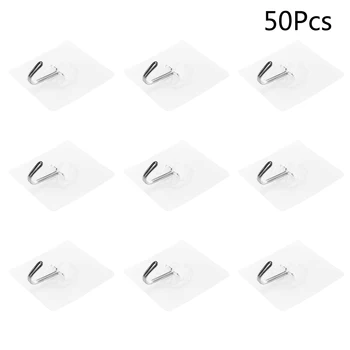 50pcs Wall Hook No Nail Transparent Adhesive Heavy Duty Reusable Sticky Towel Ceiling Hangers for Kitchen Office Bathroom
50pcs Wall Hook No Nail Transparent Adhesive Heavy Duty Reusable Sticky Towel Ceiling Hangers for Kitchen Office Bathroom