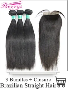 3+1 brazilian straight hair