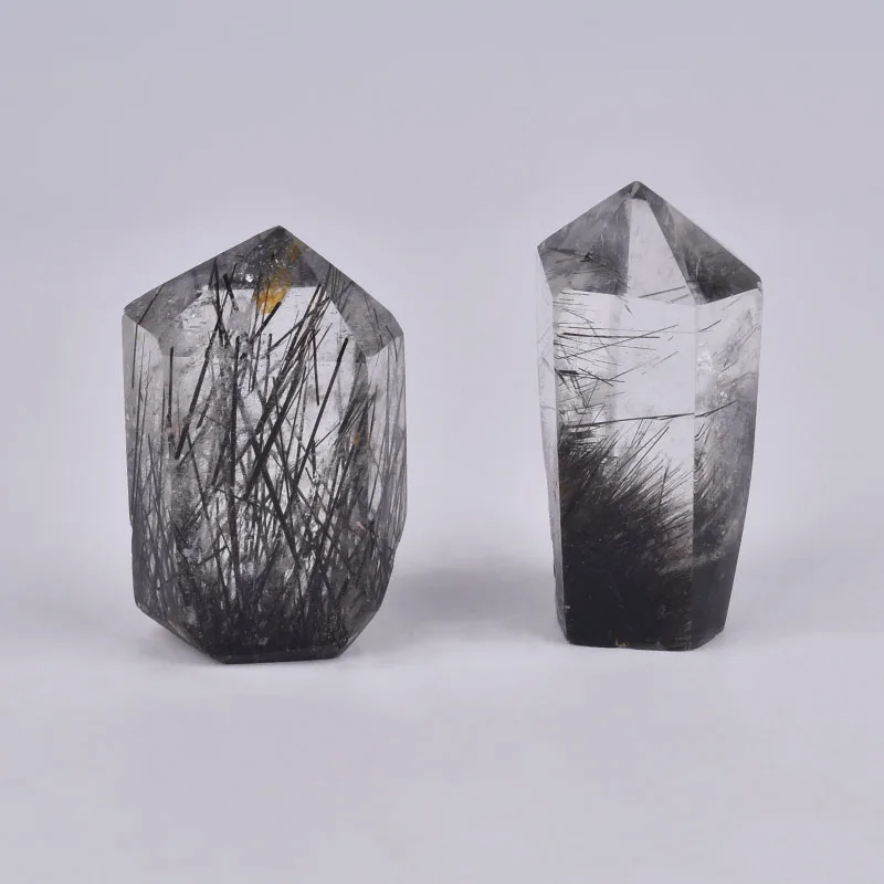 1PcsNatural Aphrizite black hair quartz Crystal Six Prism Quartz Wand Single Tip Column Terminated Points Crystal For Home Decor
1PcsNatural Aphrizite black hair quartz Crystal Six Prism Quartz Wand Single Tip Column Terminated Points Crystal For Home Decor