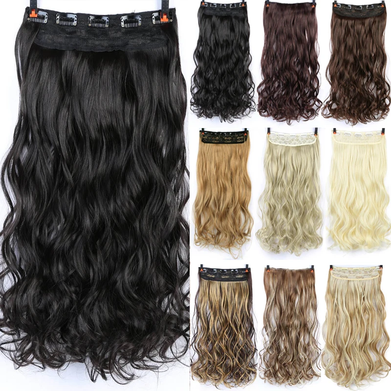 DIFEI 24 inch Long curly Women Clip in Hair Extensions Black Brown High Tempreture Synthetic Hair Piece
DIFEI 24 inch Long curly Women Clip in Hair Extensions Black Brown High Tempreture Synthetic Hair Piece