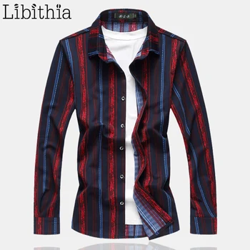 Mens Striped Cotton Dress Shirts Fashion Casual Long Sleeve Blouse Loose Shirt For Men Big Size 5XL 6XL 7XL Red Yellow F012
Mens Striped Cotton Dress Shirts Fashion Casual Long Sleeve Blouse Loose Shirt For Men Big Size 5XL 6XL 7XL Red Yellow F012