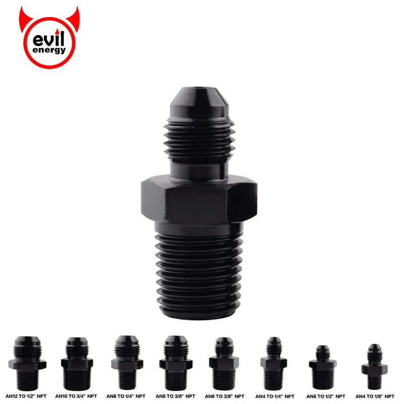 evil energy Aluminum Male AN4 To 1/4'' NPT AN4 to 1/8''NPT Thread Straight Adapter Pipe Fuel Oil Fitting Hose Adapter Black
evil energy Aluminum Male AN4 To 1/4'' NPT AN4 to 1/8''NPT Thread Straight Adapter Pipe Fuel Oil Fitting Hose Adapter Black