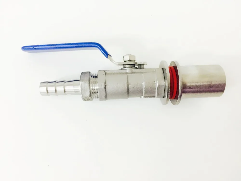 1/2" 304 Stainless Steel Weldless Compact Ball Valve & Barb-Homebrew Beer Kettle Pot
1/2" 304 Stainless Steel Weldless Compact Ball Valve & Barb-Homebrew Beer Kettle Pot