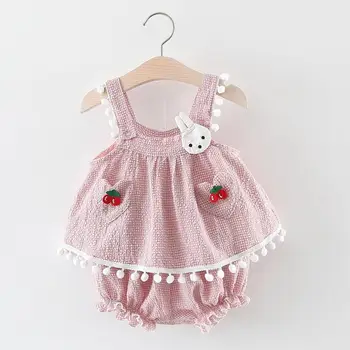 New Fashion Kids Clothing Toddler Baby Girl Clothes Summer Sling Cherry Bunny Rabbit Tops +Shorts Outfits 2pc Set
New Fashion Kids Clothing Toddler Baby Girl Clothes Summer Sling Cherry Bunny Rabbit Tops +Shorts Outfits 2pc Set