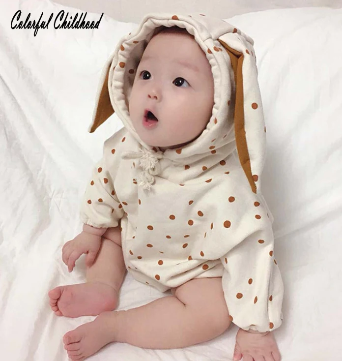 Polka Dot With Rabbit Ears Newborn body clothes Autumn Winter Soft Warm Thick jumpsuit Cute Bebe Rompers Clothes for 6m-3t
Polka Dot With Rabbit Ears Newborn body clothes Autumn Winter Soft Warm Thick jumpsuit Cute Bebe Rompers Clothes for 6m-3t