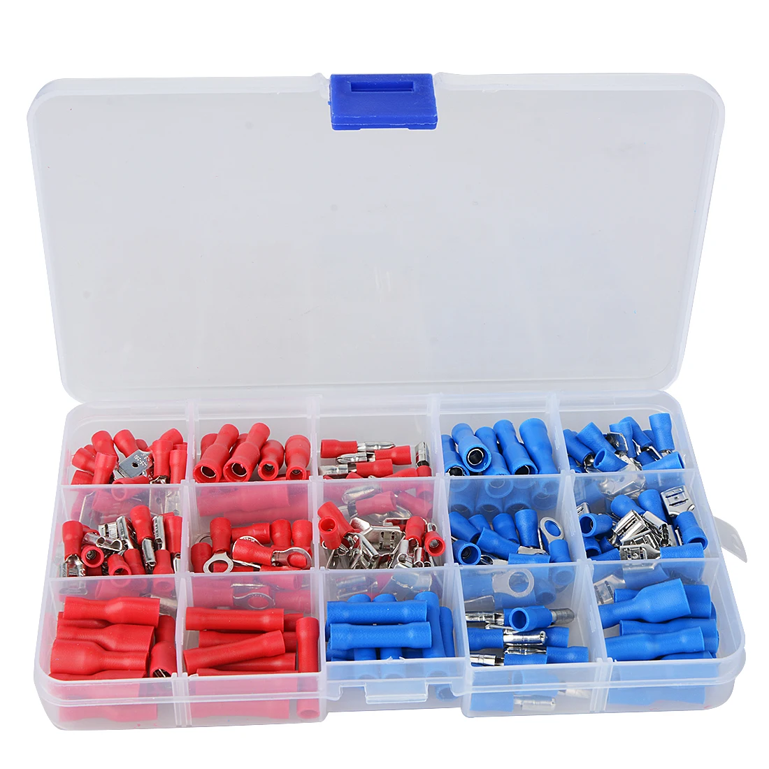200pcs Eletrical Cable Terminal Connecting Tool Assorted Electrical Fork Ring Spade Crimp Terminal Wire Connector Box Kit
200pcs Eletrical Cable Terminal Connecting Tool Assorted Electrical Fork Ring Spade Crimp Terminal Wire Connector Box Kit