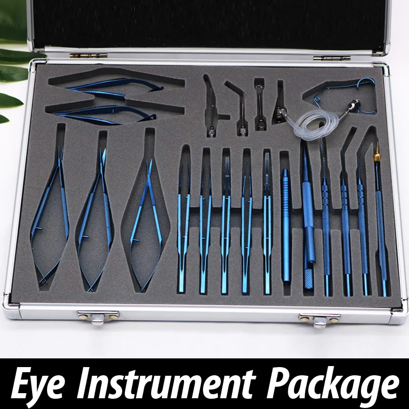 Ophthalmic microsurgical instrument set 21 sets stainless steel titanium alloy microsurgical instrument set
Ophthalmic microsurgical instrument set 21 sets stainless steel titanium alloy microsurgical instrument set