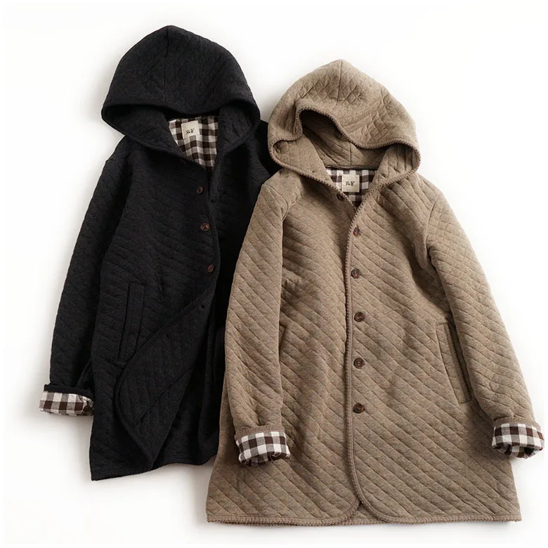 Autumn Winter Women Loose Plus Size Single Breasted Japanese Mori Girls Hooded Lanon Padded Coats Parkas
Autumn Winter Women Loose Plus Size Single Breasted Japanese Mori Girls Hooded Lanon Padded Coats Parkas