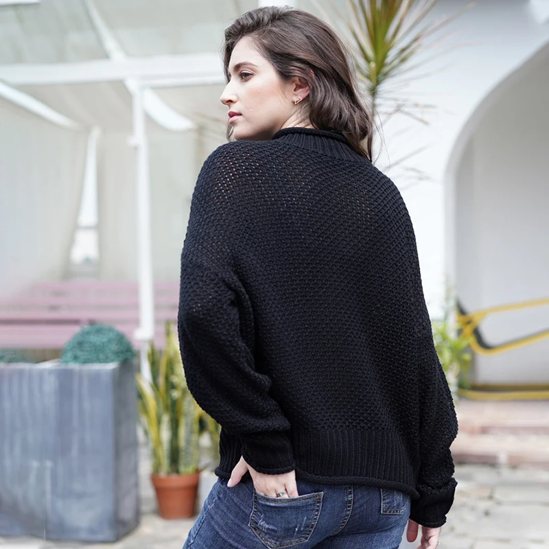 Loose Knit Top Women's Sweater Solid Color Simple Long Sleeve Turtleneck Sweater Women Multicolor Pullover Sweaters
Loose Knit Top Women's Sweater Solid Color Simple Long Sleeve Turtleneck Sweater Women Multicolor Pullover Sweaters
