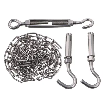 Silver Load 60KG 304 Stainless Steel M3 300CM Turnbuckle Chain Set for Outdoor Drying or Tightening
Silver Load 60KG 304 Stainless Steel M3 300CM Turnbuckle Chain Set for Outdoor Drying or Tightening
