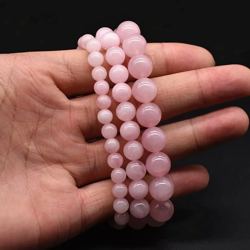 6 8 10MM Pink Rose Powder crystal Quartz Natural Stone Streche Bracelet Elastic Cord Pulserase Jewelry Beads woman Gift
6 8 10MM Pink Rose Powder crystal Quartz Natural Stone Streche Bracelet Elastic Cord Pulserase Jewelry Beads woman Gift