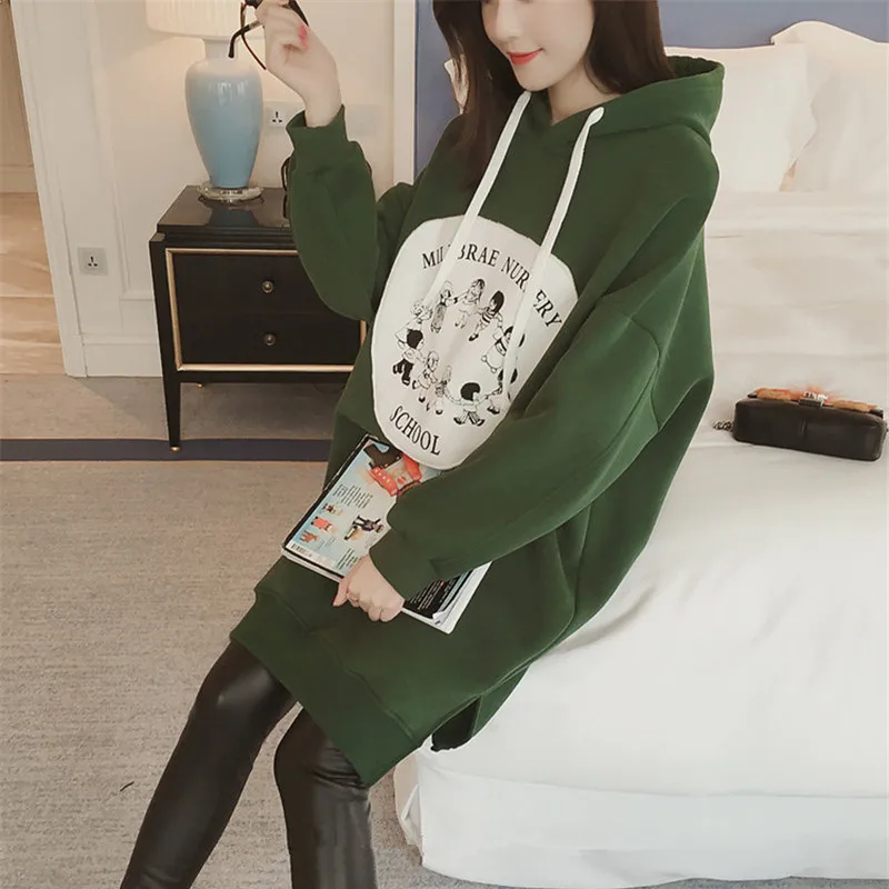 Maternity Long Hoodie For Pregnant Women Clothes Autumn Loose Sweatshirts Thicken Tops Pregnancy Clothing Oversize Hoodies Dress
Maternity Long Hoodie For Pregnant Women Clothes Autumn Loose Sweatshirts Thicken Tops Pregnancy Clothing Oversize Hoodies Dress