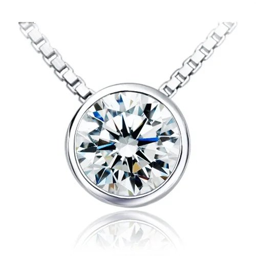 Top Quality 1Ct Round Cut Diamond Diamonds Pendant 925 Sterling Silver Hearts and Arrows Luxury White Gold Color Pendant
Top Quality 1Ct Round Cut Diamond Diamonds Pendant 925 Sterling Silver Hearts and Arrows Luxury White Gold Color Pendant