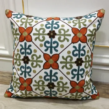 European Style Embroidery Cotton Home Decorative Pillow Case Sofa Cushion Cover 45x45cm Sell by piece
European Style Embroidery Cotton Home Decorative Pillow Case Sofa Cushion Cover 45x45cm Sell by piece