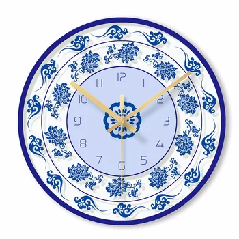 1 Pcs Chinese Traditional Blue And White Home Decorative Wall Clocks Quartz Round Clocks Glass Wall Watch Living Room Decoration
1 Pcs Chinese Traditional Blue And White Home Decorative Wall Clocks Quartz Round Clocks Glass Wall Watch Living Room Decoration