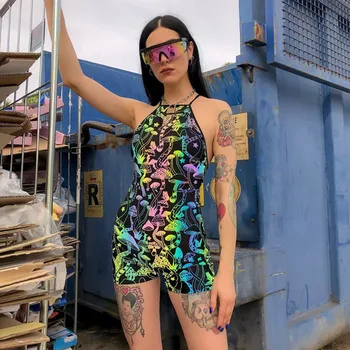 Ahagaga 2019 Summer Print Backless Halter Sexy Playsuits Fashion Bodycon Rompers Jumpsuits For Women Clubwear One Piece Outfits
Ahagaga 2019 Summer Print Backless Halter Sexy Playsuits Fashion Bodycon Rompers Jumpsuits For Women Clubwear One Piece Outfits