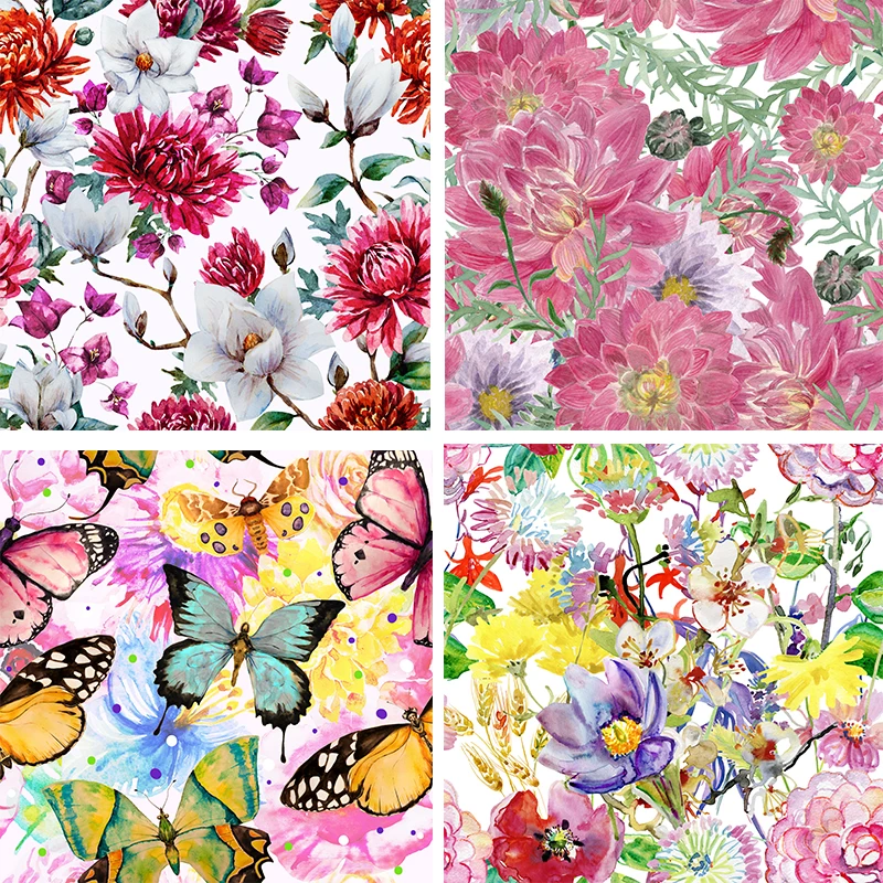 Polyester fabric for dress Custom image print cloth high-grade floral thin stretch fabric diy Shirt clothing patchwork fabric
Polyester fabric for dress Custom image print cloth high-grade floral thin stretch fabric diy Shirt clothing patchwork fabric