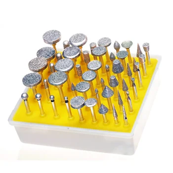 50Pcs/set Diamond Coated Rotary Grinding Head Burr Set 1/8 Inch Shank Ceramic Tile Glass Engraving Abrasive Rotary Tools
50Pcs/set Diamond Coated Rotary Grinding Head Burr Set 1/8 Inch Shank Ceramic Tile Glass Engraving Abrasive Rotary Tools