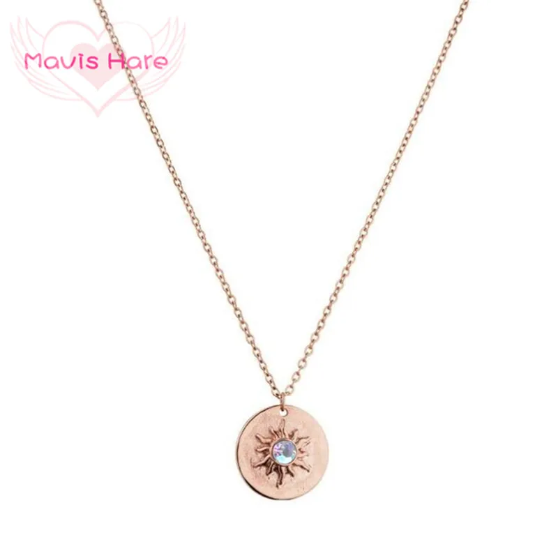 2019 Newest Mavis Hare LUANA COIN Necklace Stainless Steel Sun Necklace with SEVEN Colorful rainbow Crystal as Best Gift
2019 Newest Mavis Hare LUANA COIN Necklace Stainless Steel Sun Necklace with SEVEN Colorful rainbow Crystal as Best Gift