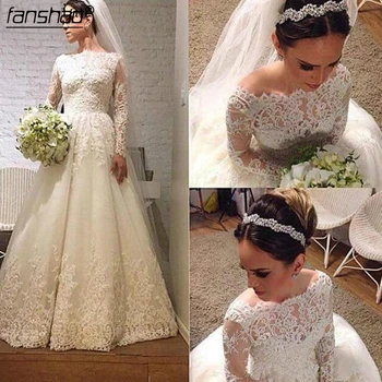New Arrival Princess Lace Vintage Wedding Dresses Long Sleeve Bridal Gown Plus Size Bridal Ball Gown
New Arrival Princess Lace Vintage Wedding Dresses Long Sleeve Bridal Gown Plus Size Bridal Ball Gown