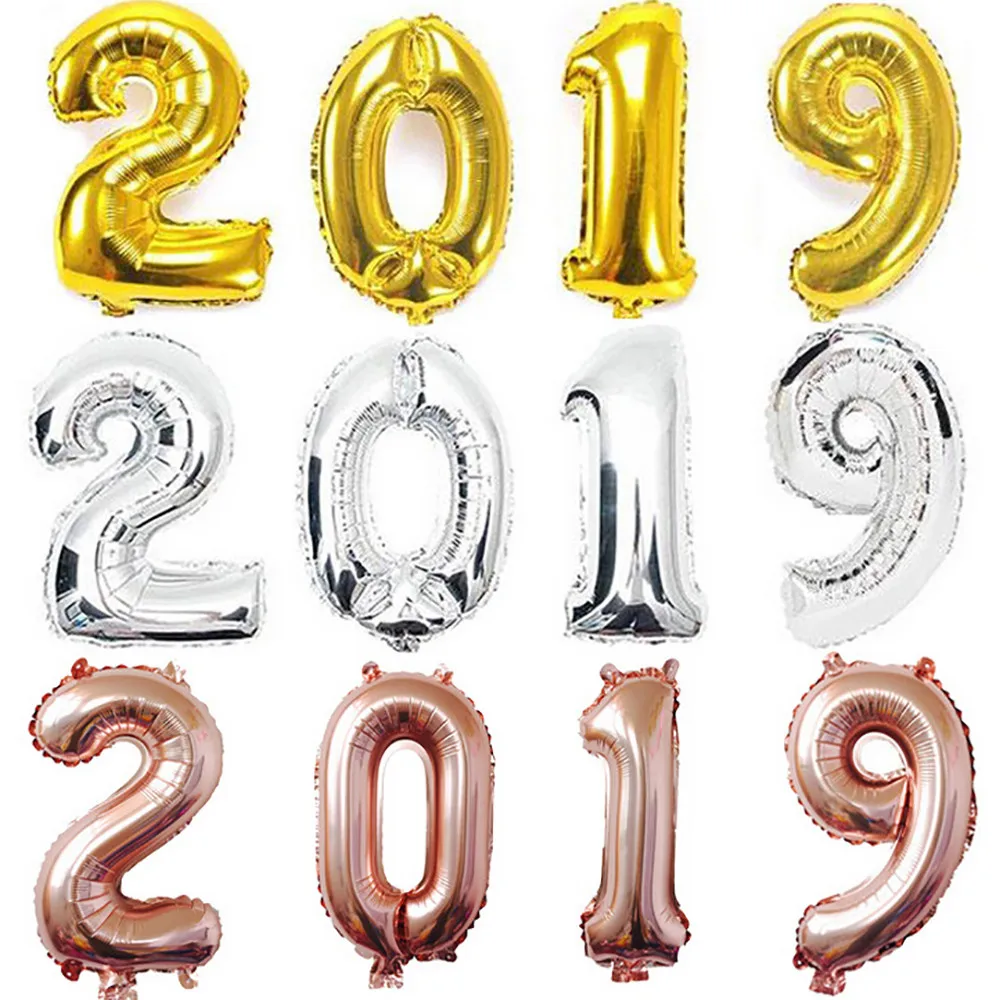 2019 New Year Number Foil Balloon Gold Silver Party Decoration christmas decorations for home adornos de navidad para casa @C2
2019 New Year Number Foil Balloon Gold Silver Party Decoration christmas decorations for home adornos de navidad para casa @C2