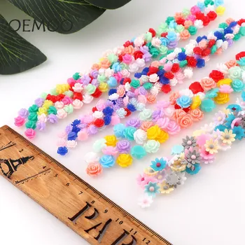 100Pieces Tiny Multicolor Mix Flat Back 3D Resin Flower Cabochons Cameo For Necklace Or Bracelet Make Finding
100Pieces Tiny Multicolor Mix Flat Back 3D Resin Flower Cabochons Cameo For Necklace Or Bracelet Make Finding
