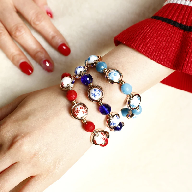 ZOSHI New Fashion Colorful Ceramics Bracelet Natural Stone Beads Energy Handmade Charms Adjustable Bracelet Summer Jewelry
ZOSHI New Fashion Colorful Ceramics Bracelet Natural Stone Beads Energy Handmade Charms Adjustable Bracelet Summer Jewelry