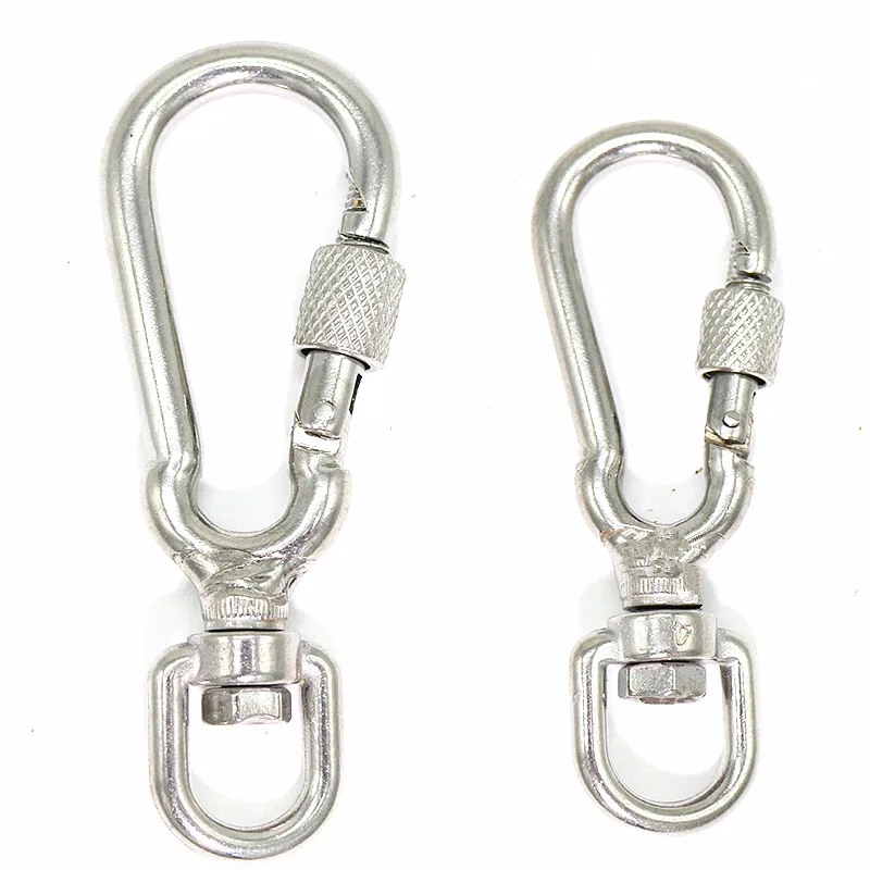 1Pcs Multi-purpose Silver Swivel Eye Spring Snap Hook Pet Leashes Quick hook Chain Carabiner Stainless Steel Hiking Camping
1Pcs Multi-purpose Silver Swivel Eye Spring Snap Hook Pet Leashes Quick hook Chain Carabiner Stainless Steel Hiking Camping