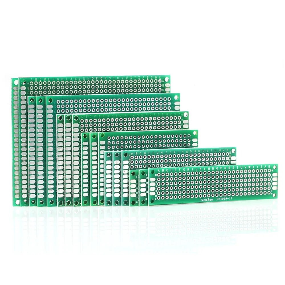 17pcs Double Sided PCB Board Prototype Kit Universal Printed Circuit Protoboard for DIY Soldering and Electronic Projects
17pcs Double Sided PCB Board Prototype Kit Universal Printed Circuit Protoboard for DIY Soldering and Electronic Projects