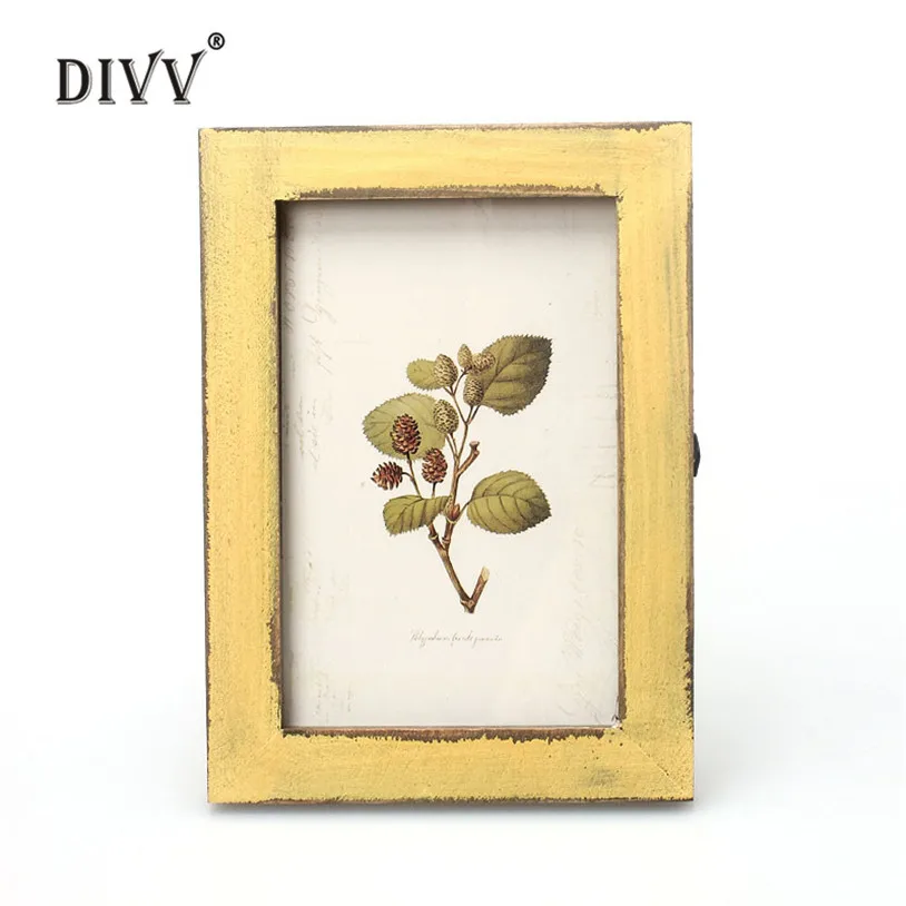 Image quality first Vintage Photo Frame Home Decor Wooden Wedding Casamento Pictures Frames