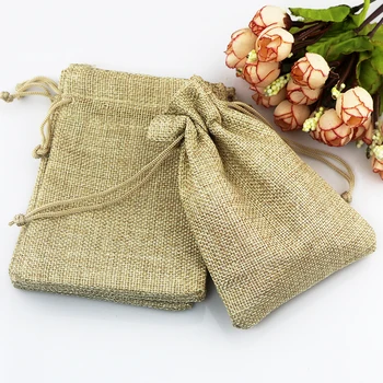 10PCS 7x9CM Small Linen Gift Bag Natural Color Jute Bag For Storage Wedding Decor Jewelry Packaging Bags Can Customize Logo
10PCS 7x9CM Small Linen Gift Bag Natural Color Jute Bag For Storage Wedding Decor Jewelry Packaging Bags Can Customize Logo
