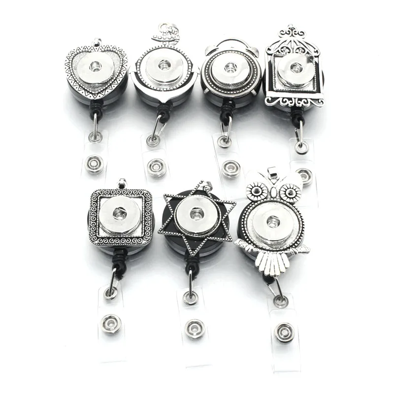 Snap Button Badge Reel ID holder retractable badge holder interchangeable snap on jewelry ( fit 18mm 20mm snaps ) Boom Life 7198
Snap Button Badge Reel ID holder retractable badge holder interchangeable snap on jewelry ( fit 18mm 20mm snaps ) Boom Life 7198