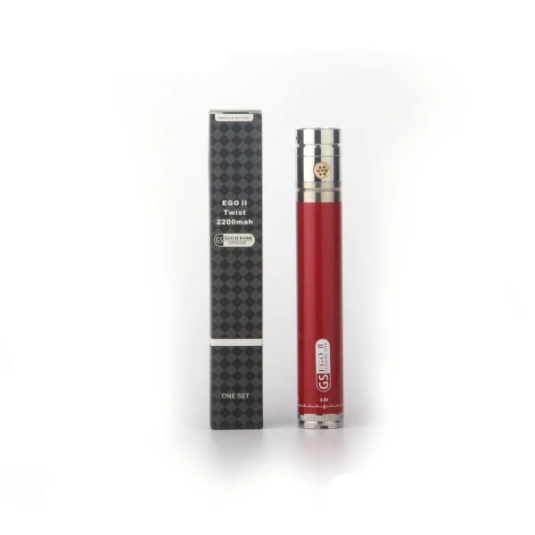 GreenSound EGO II twist 2200 Ego/510 Thread Battery Vape pen variable voltage 3.3v-4.8v LED indication Electronic Cigarette mod