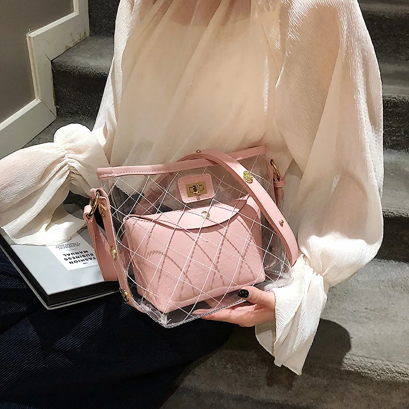 COZMOZ Women bags fashion transparent jelly bag female candy PVC bag messenger handbag crossbody female composite bags 2019
COZMOZ Women bags fashion transparent jelly bag female candy PVC bag messenger handbag crossbody female composite bags 2019