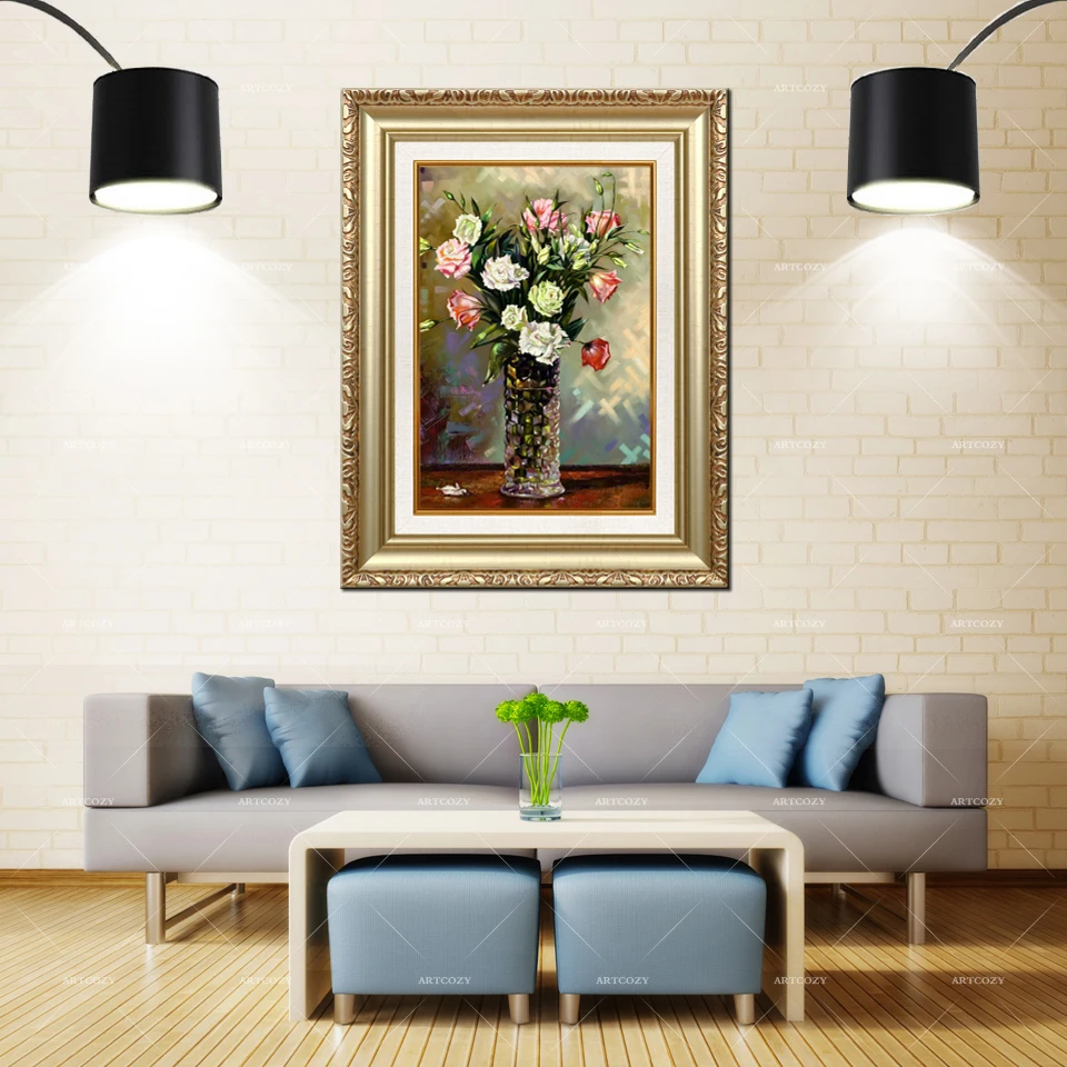 Artcozy Golden Frame Abstract bodegon de un florero Waterproof Canvas Painting For Home Decor
Artcozy Golden Frame Abstract bodegon de un florero Waterproof Canvas Painting For Home Decor