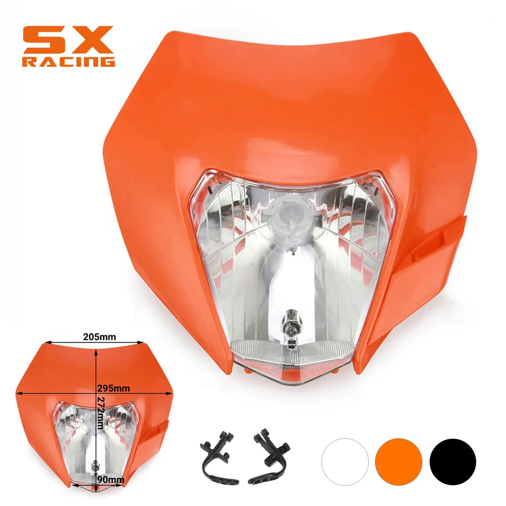 Motorcycle Universal Headlight Headlamp Light For KTM EXC SX XC XCW XCF XCFW SXF SMR EXCF 125 150 250 300 350 450 530 Dirt Bike
Motorcycle Universal Headlight Headlamp Light For KTM EXC SX XC XCW XCF XCFW SXF SMR EXCF 125 150 250 300 350 450 530 Dirt Bike