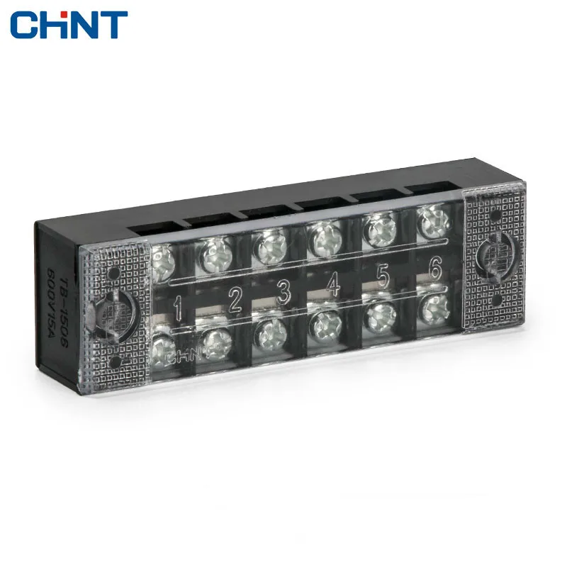 CHINT Terminal Blocks TB-1506 Patch Panel Wiring Row Junction Box General Terminals 15A 6 Position
CHINT Terminal Blocks TB-1506 Patch Panel Wiring Row Junction Box General Terminals 15A 6 Position